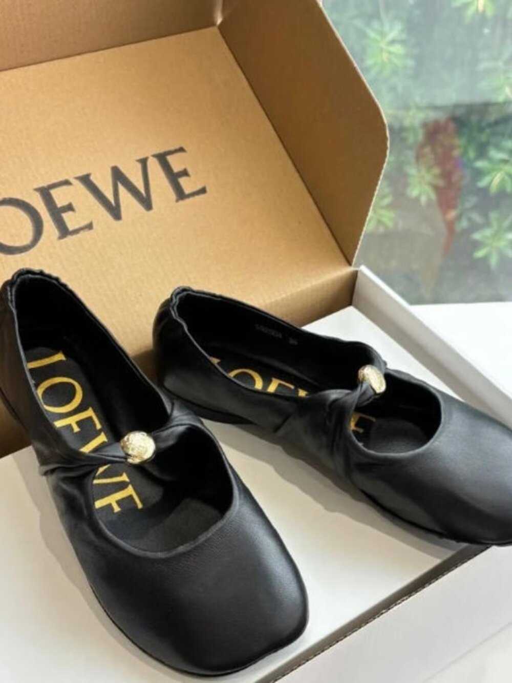 Loewe Mary Jane Loafers Size 38 - With Original Box